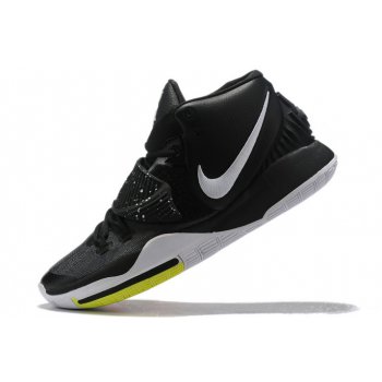 2019 Nike Kyrie 6 Black White-Yellow Shoes